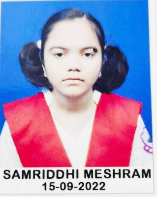 सीबीएसई 10वीं बोर्ड में समृद्धि को मिले  86 फीसदी अंक