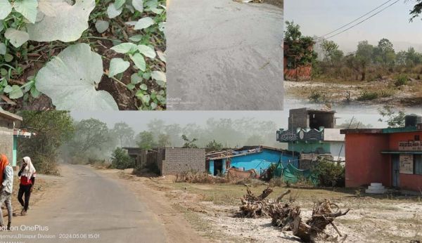 फ्लाई ऐश डस्ट से ग्रामीण परेशान