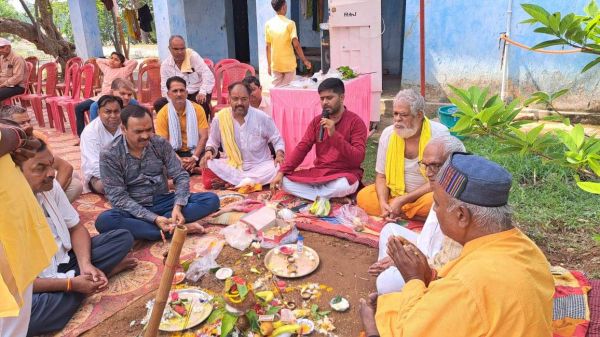 भगवान परशुराम मंदिर के लिए भूमिपूजन
