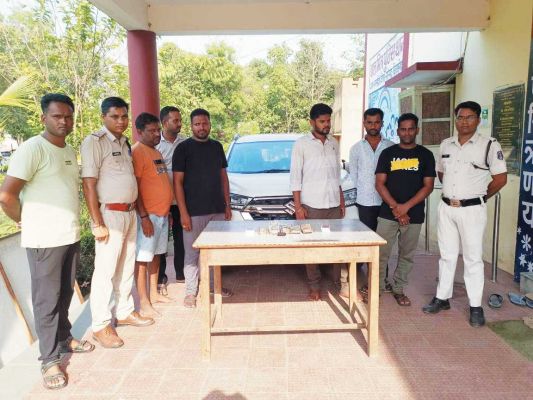 5 जुआरी पकड़ाए