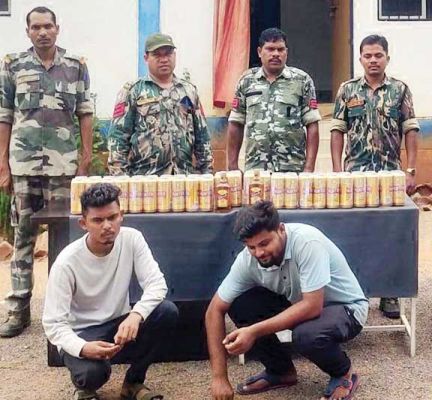 बाइक से शराब तस्करी, 2 आरोपी बंदी