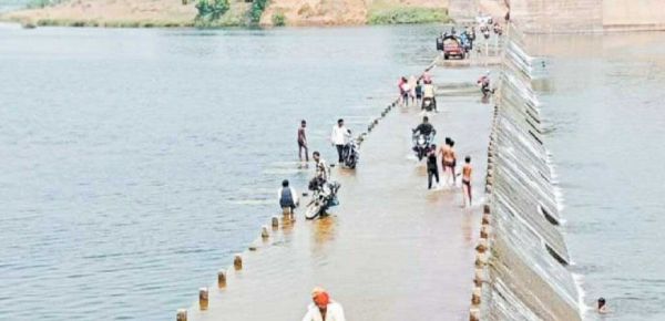 शिवनाथ में 92 फीसदी जलभराव