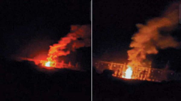  विद्युत सब स्टेशन में शॉर्ट सर्किट से लगी आग