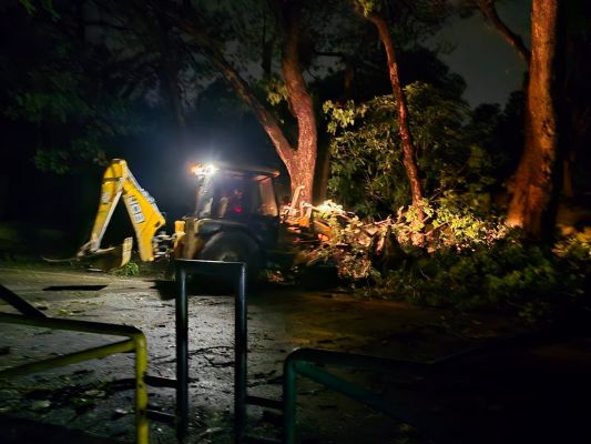 शाम को मौसम खराब होने से 5 फीडर में फिर से हुआ ब्रेकडाउन