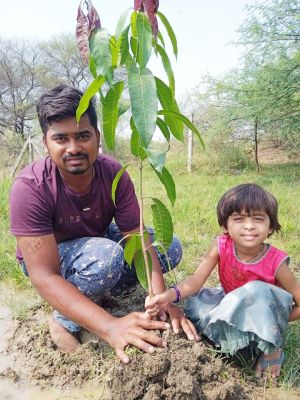 हेमराज ने पर्यावरण दिवस पर पौधे लगाए
