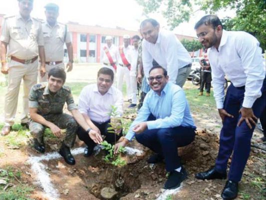 कलेक्टर-एसपी समेत अफसरों ने पौधे रोपे