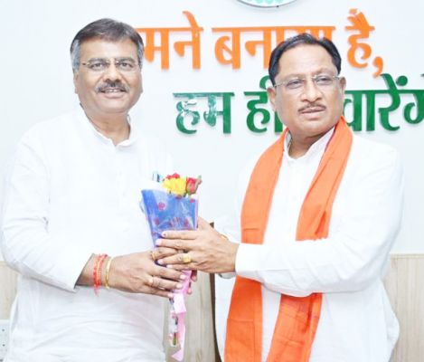 भाजपा की जीत पर राजेन्द्र शर्मा ने सीएम साय को दी बधाई