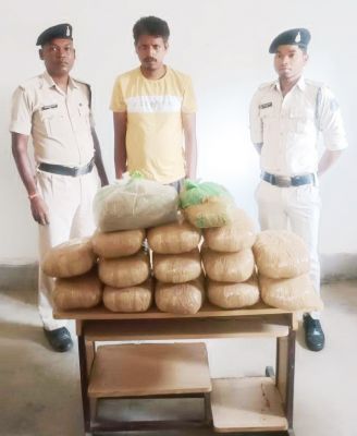 गांजा संग अंतरराज्यीय तस्कर गिरफ्तार