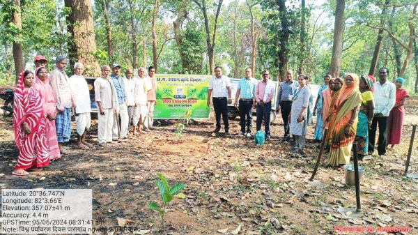 कृषि विभाग द्वारा पर्यावरण जागरूकता का दिया संदेश