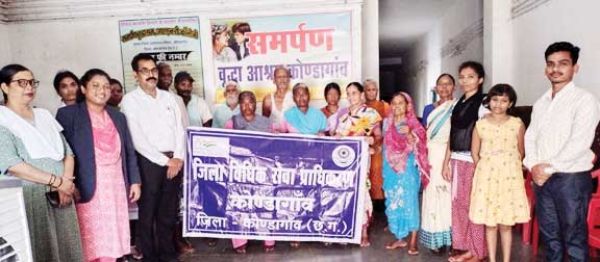समर्पण वृद्धा आश्रम का निरीक्षण