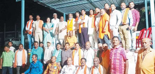 भोजराज नाग का प्रथम बेलरगांव आगमन पर स्वागत