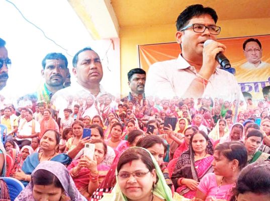 वित्त मंत्री ने नौघटा में 30 लाख से निर्मित कार्यों का किया लोकार्पण