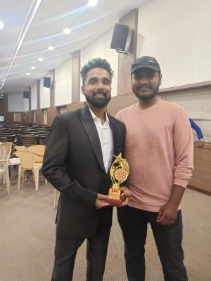 मैजिक माइक्रोवेव सॉल्यूशन कंप्यूटर सेंटर के संस्थापक मिथिलेश का सम्मान