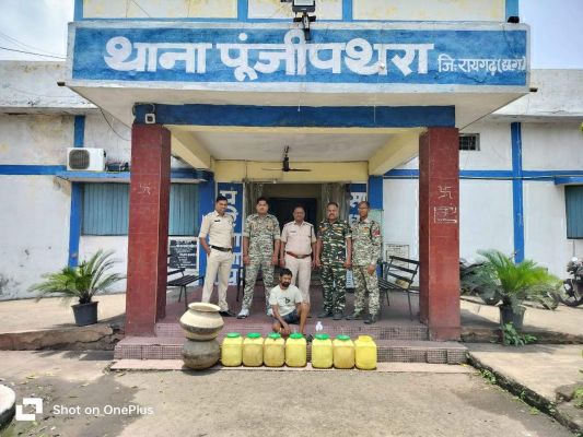 अवैध शराब संग आरोपी गिरफ्तार