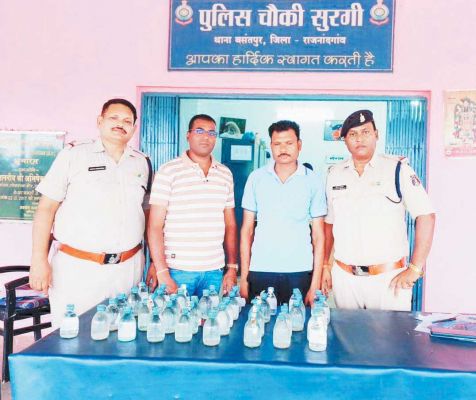 अवैध शराब संग आरोपी गिरफ्तार