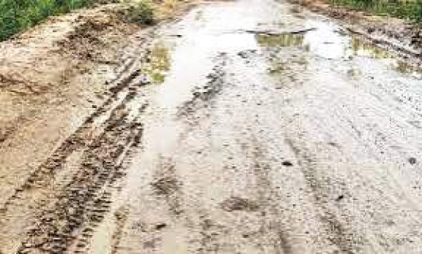 10 साल से सडक़ मरम्मत की मांगकरथक चुके ग्रामीण, नहीं हो रही सुनवाई