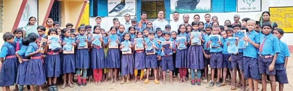 धूमधाम से मनाया शाला प्रवेश उत्सव