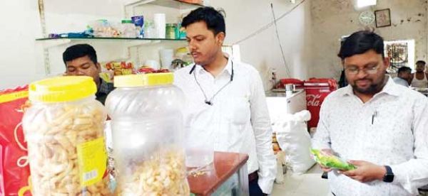 खाद्य एवं औषधि प्रशासन विभाग ने होटल व प्रतिष्ठानों का किया निरीक्षण