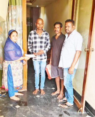 श्रद्धांजलि योजना के तहत राशि दी गई