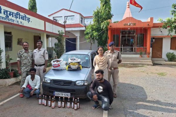 शराब जब्त, दो आरोपी पकड़ाए
