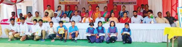 भटगांव में संकुल स्तरीय शाला प्रवेश उत्सव व न्योता भोज