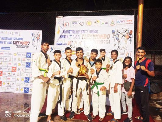 राज्य स्तर ताइक्वांडो में धमतरी के 3 खिलाडिय़ों ने जीते पदक