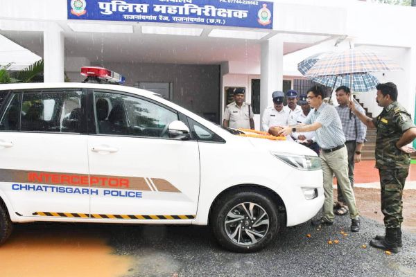 राजनांदगांव को मिला इंटरसेप्टर वाहन