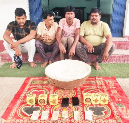6 जुआरी पकड़ाए