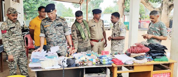 भारी मात्रा में नक्सली सामान जब्त