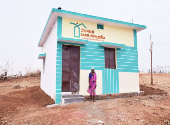 नांदगांव जिला आवास  निर्माण में प्रदेश में प्रथम