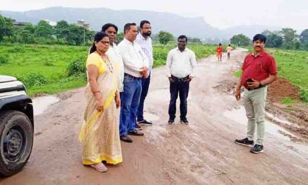 मेडिकल कॉलेज मार्ग का किया स्थल निरीक्षण