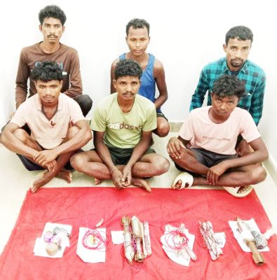 6 नक्सली गिरफ्तार, हथियार- विस्फोटक बरामद