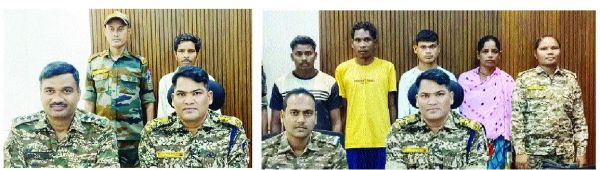 महिला सहित 5 नक्सलियों का समर्पण