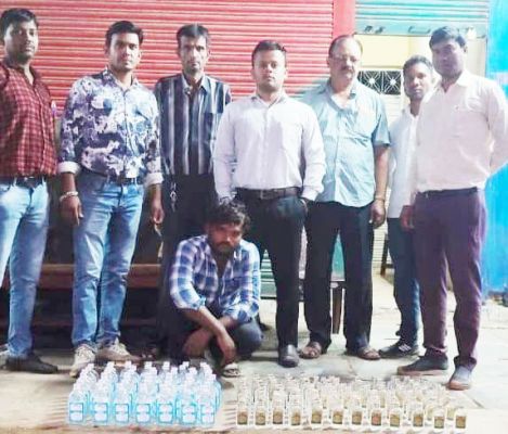 20 बल्क लीटर अवैध मदिरा जब्त
