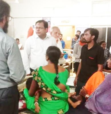 जिला अस्पताल का निरीक्षण, सुविधाओं का जायजा