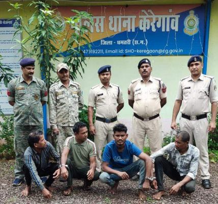 घर से हार की चोरी, 4 गिरफ्तार