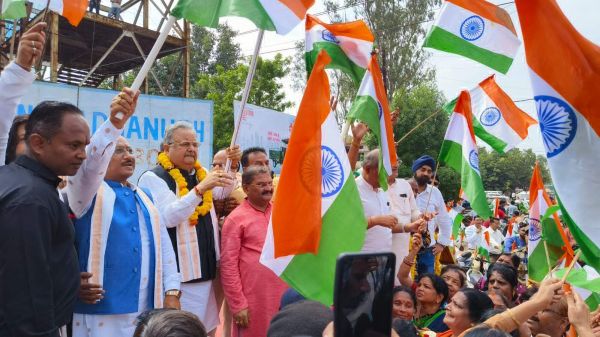 तिरंगा यात्रा राष्ट्र निर्माण की पुनर्जागरण की बेला -साय