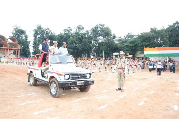 स्वतंत्रता दिवस समारोह का अंतिम पूर्वाभ्यास