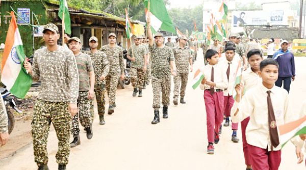 आईटीबीपी ने निकाली तिरंगा रैली