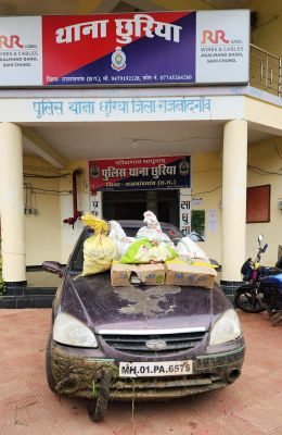 शराब संग आरोपी गिरफ्तार, कार जब्त