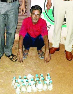 शराब के साथ आरोपी पकड़ाया, मुचलका पर रिहा