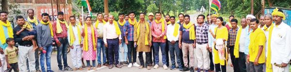 भारत बंद के समर्थन में सांकेतिक धरना-प्रदर्शन, सौंपा ज्ञापन