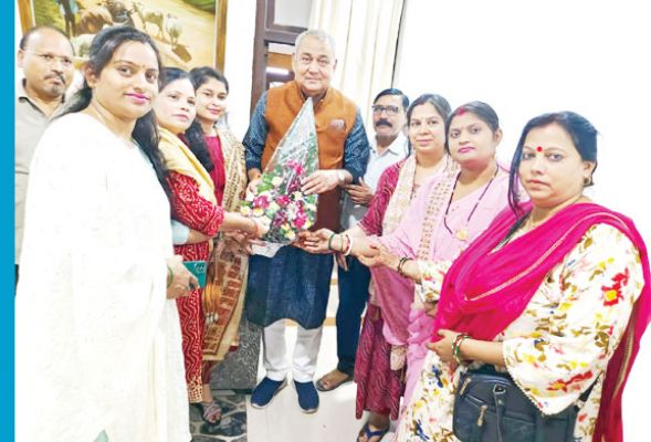 विधायक धर्मजीत का स्वागत