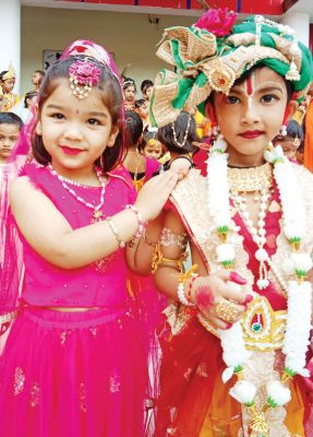 पैराडाइज स्कूल में जन्माष्टमी की धूम