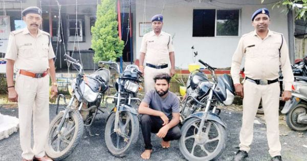 दोपहिया चोरी, आरोपी गिरफ्तार