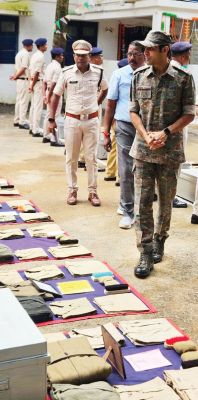 एसपी ने थाना मर्दापाल का किया वार्षिक निरीक्षण