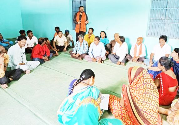 सदस्यता अभियान पर शक्तिकेन्द्र पाण्डुका में कार्यशाला