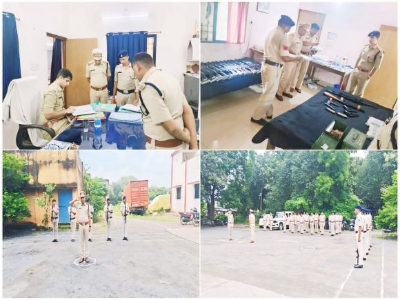 एसपी ने किया थाना सरसीवां का निरीक्षण