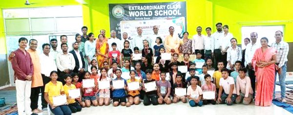 योगासन खेल स्पर्धा, सभी वर्ग में जिले भर के 22 का राज्य स्तर के लिए चयन