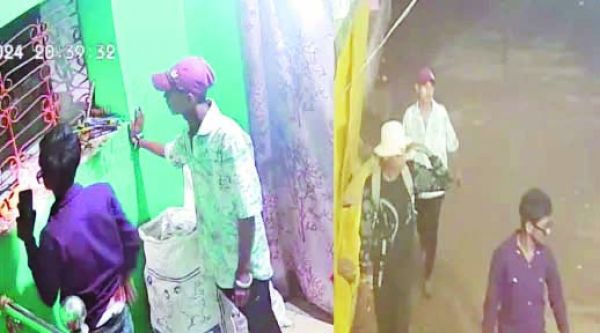 घटारानी मंदिर के दानपेटी  को उठा ले गए आरोपी
